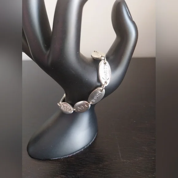 Silver Sterling Charm Bracelet - Picture 9 of 10